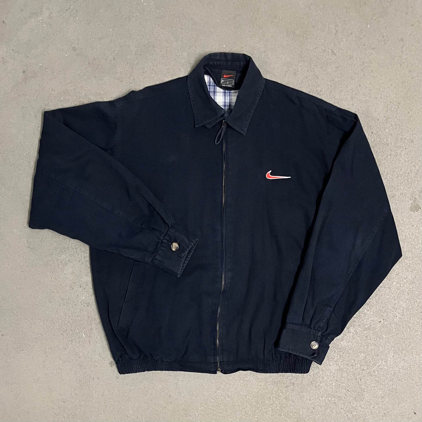 Vintage Blue Nike Harrington Jacket - M