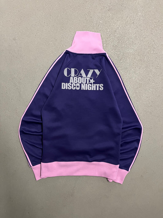 Vintage Y2K Purple Pink Fishbone Disco Track Jacket - M (W)