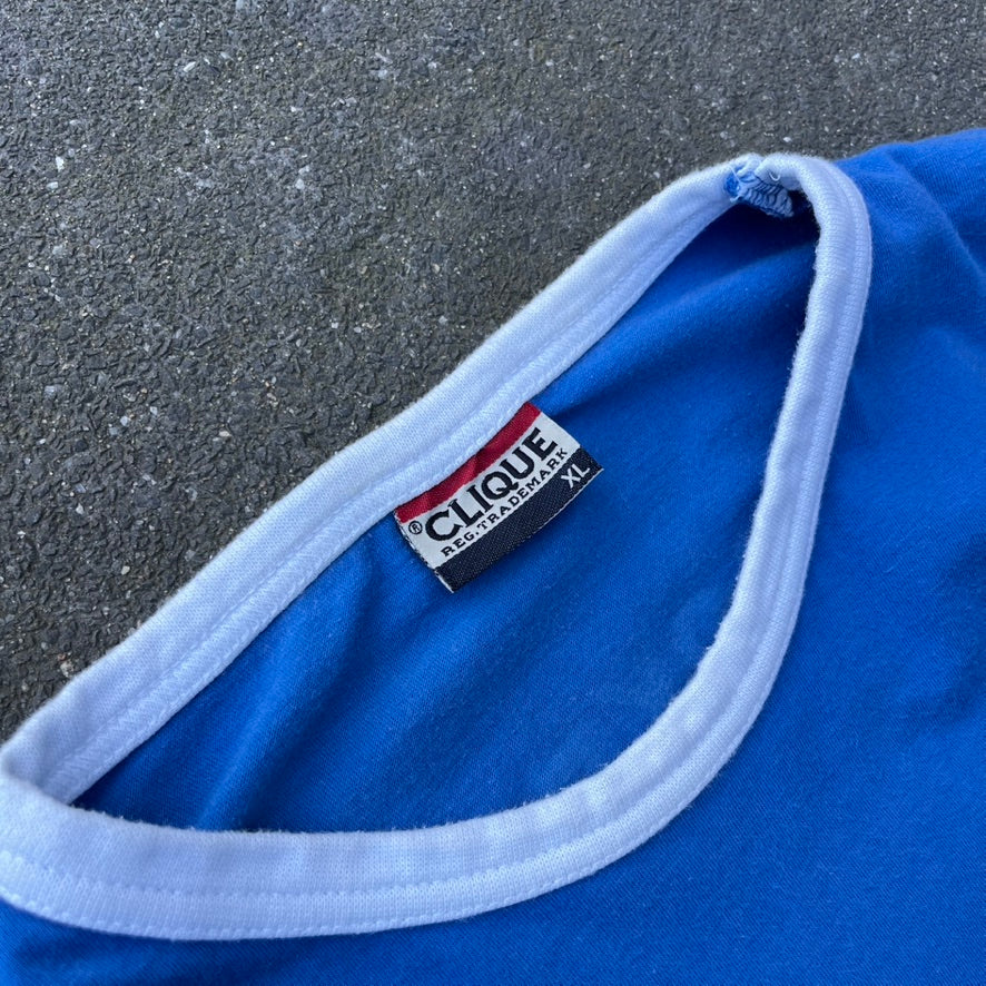 Vintage Blue Playstation 2 Ringer Tee - XL