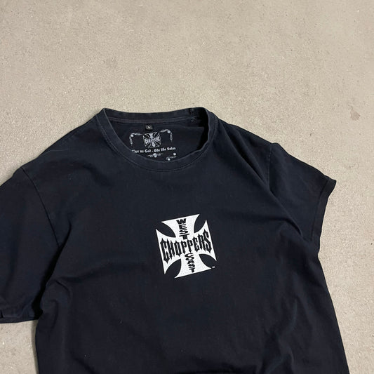 Black White West Coast Choppers Tee - M