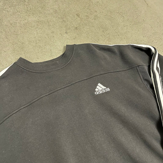 Vintage 90s Black Adidas Sweater - L