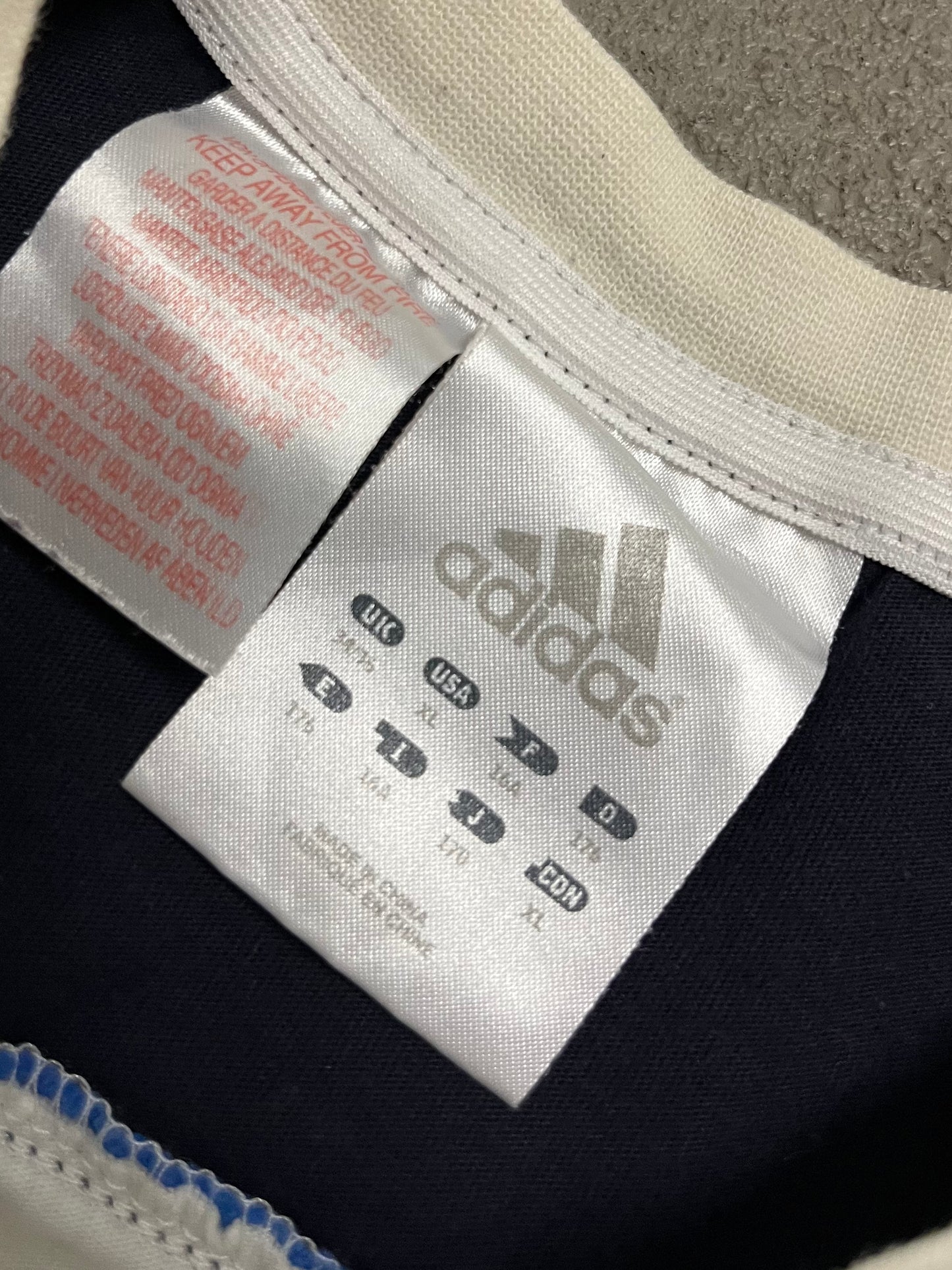 Vintage 2007 White Black Blue Adidas Tee - M (W)