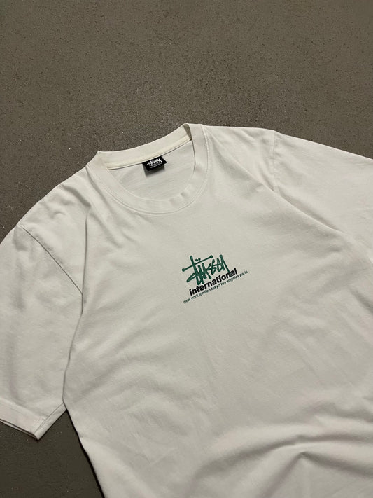 White Stüssy International Tee - L