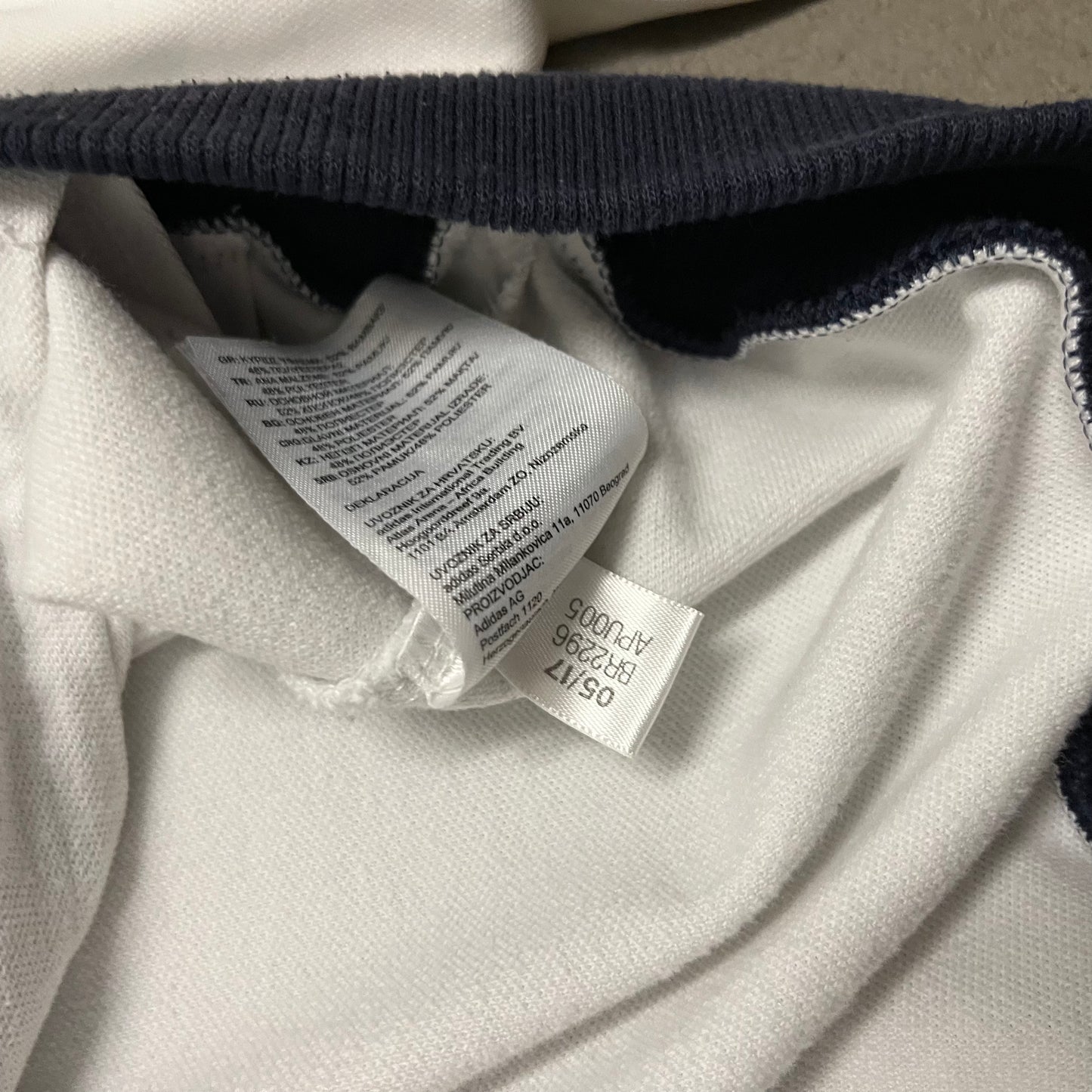 2017 White Blue Adidas Beckenbauer Track Jacket - M