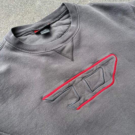 Vintage Grey Diesel Sweater - L (W)