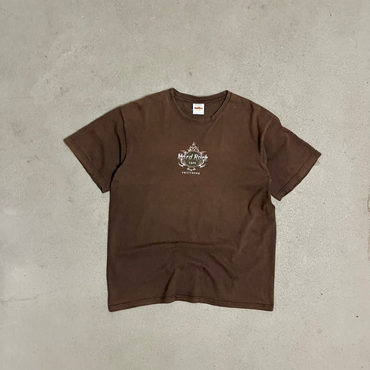 Vintage Brown Hard Rock Amsterdam Tee - XL