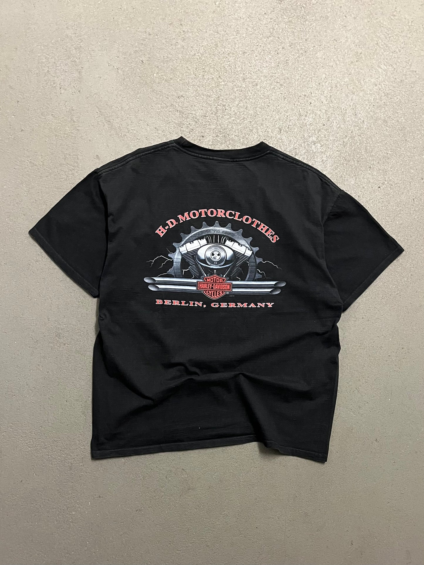 2007 Black Harley Davidson Berlin Tee - L
