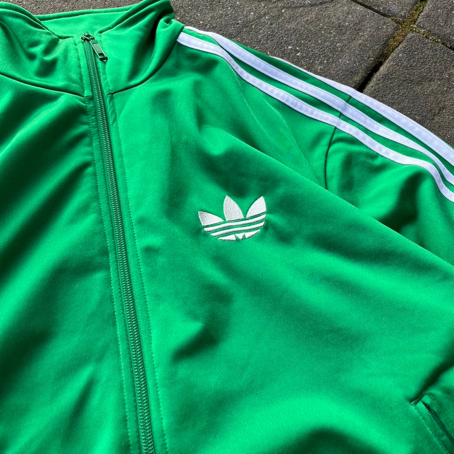 2010 Green Adidas Firebird Track Jacket - M