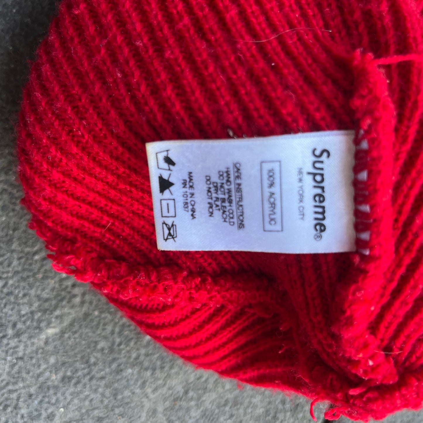 Red Supreme Beanie