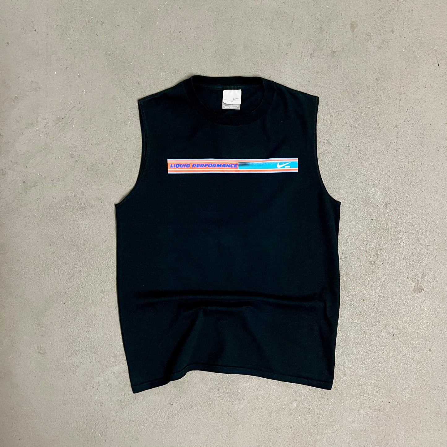Vintage Black Nike Tank Top - M