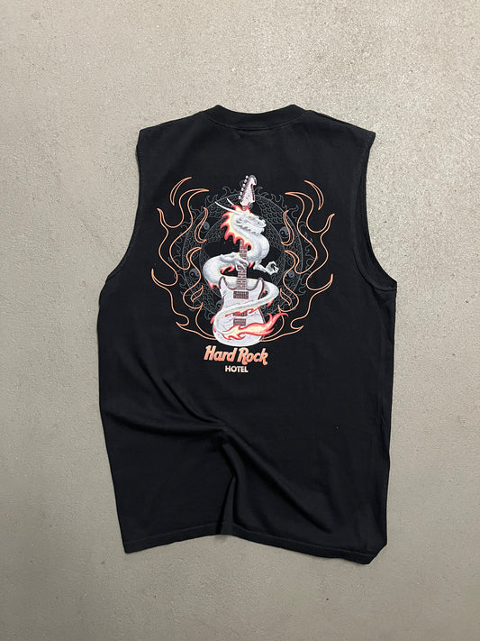 Vintage Y2K Black Hard Rock Dragon Tank Top - M