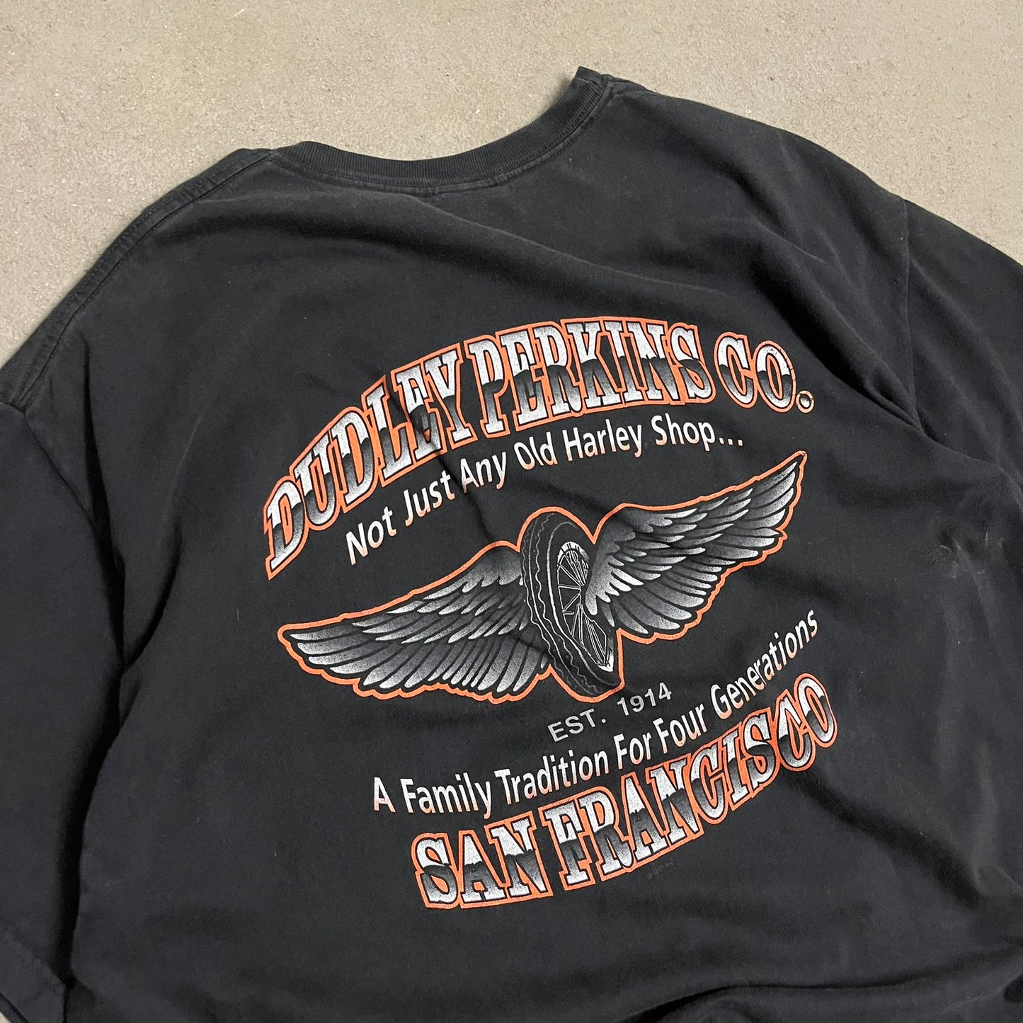 Vintage 2004 Black Harley Davidson Tee - XL