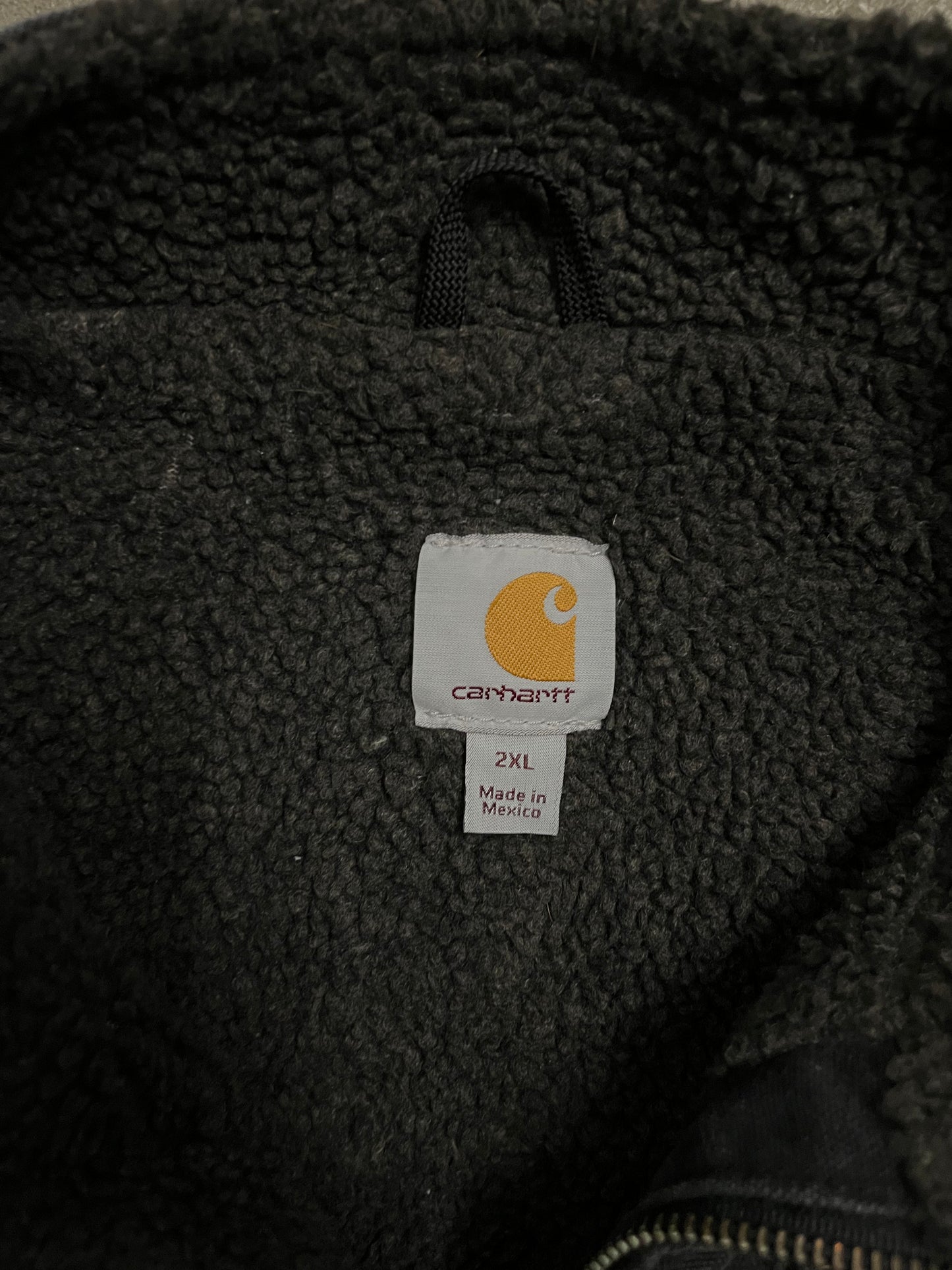 Vintage Black Faded Carhartt Vest - XL