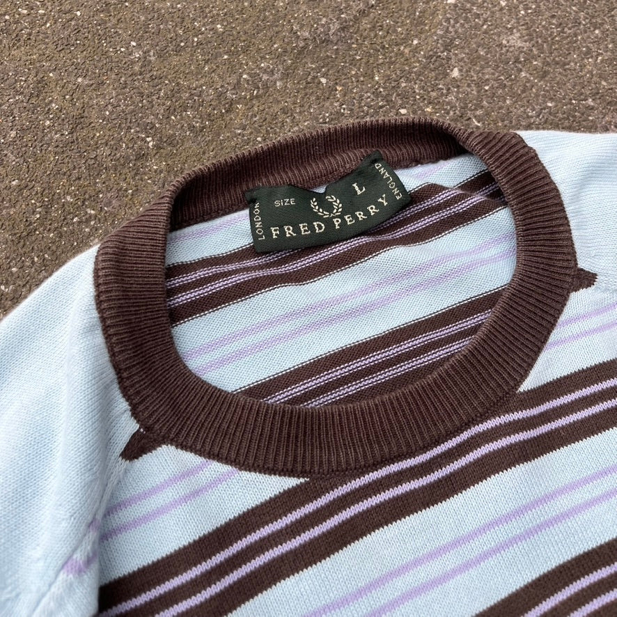 Vintage Blue Fred Perry Sweater - M