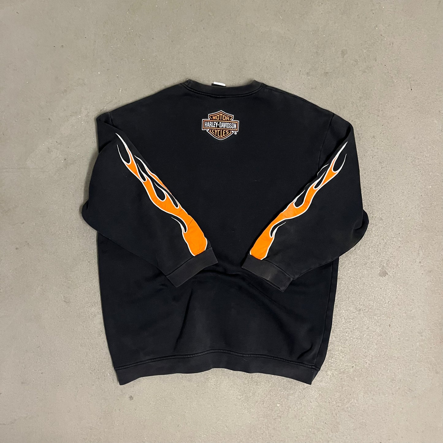 Vintage Black Harley Davidson Sweater - XL