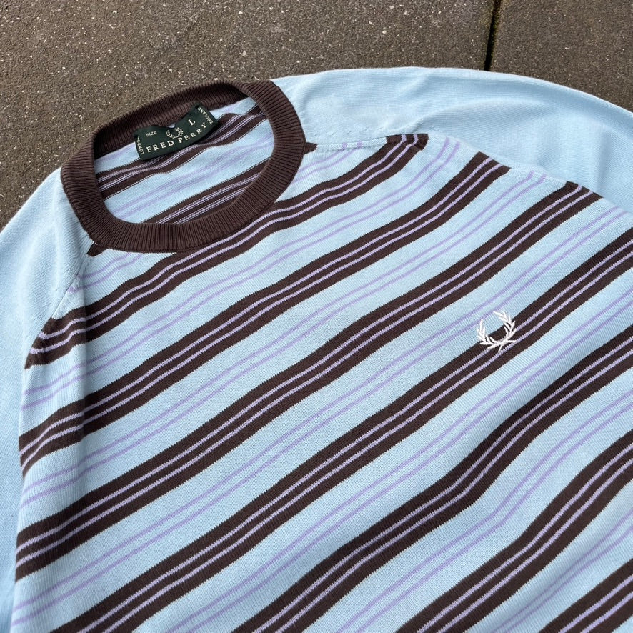 Vintage Blue Fred Perry Sweater - M