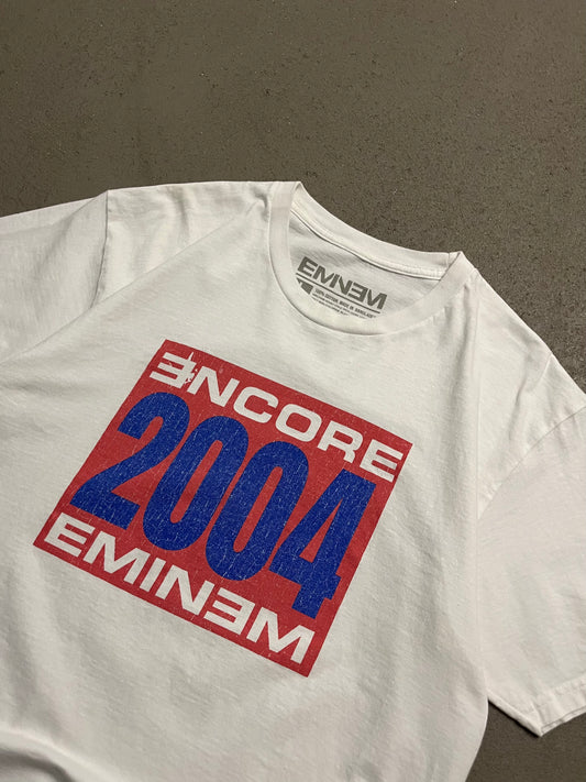 Vintage White Eminem Encore 2004 Tee - L