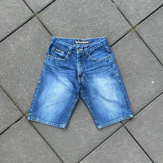 Vintage Blue Avirex Jeans Shorts - 32