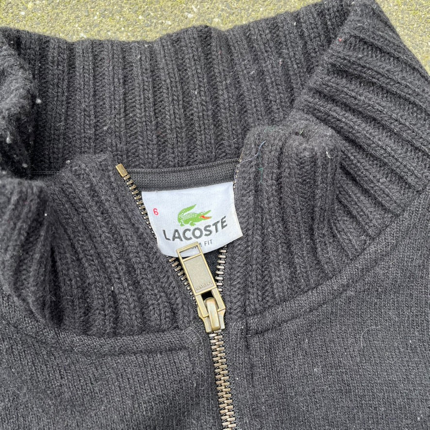 Vintage Black Lacoste Zip Up - M
