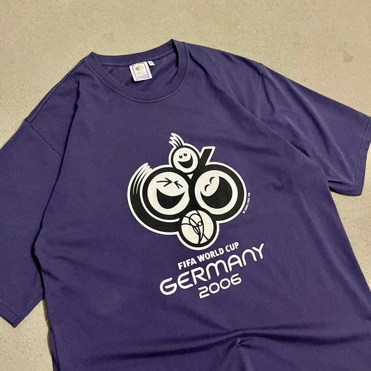 Vintage 2002 Blue Fifa World Cup 2006 Germany Tee - XL