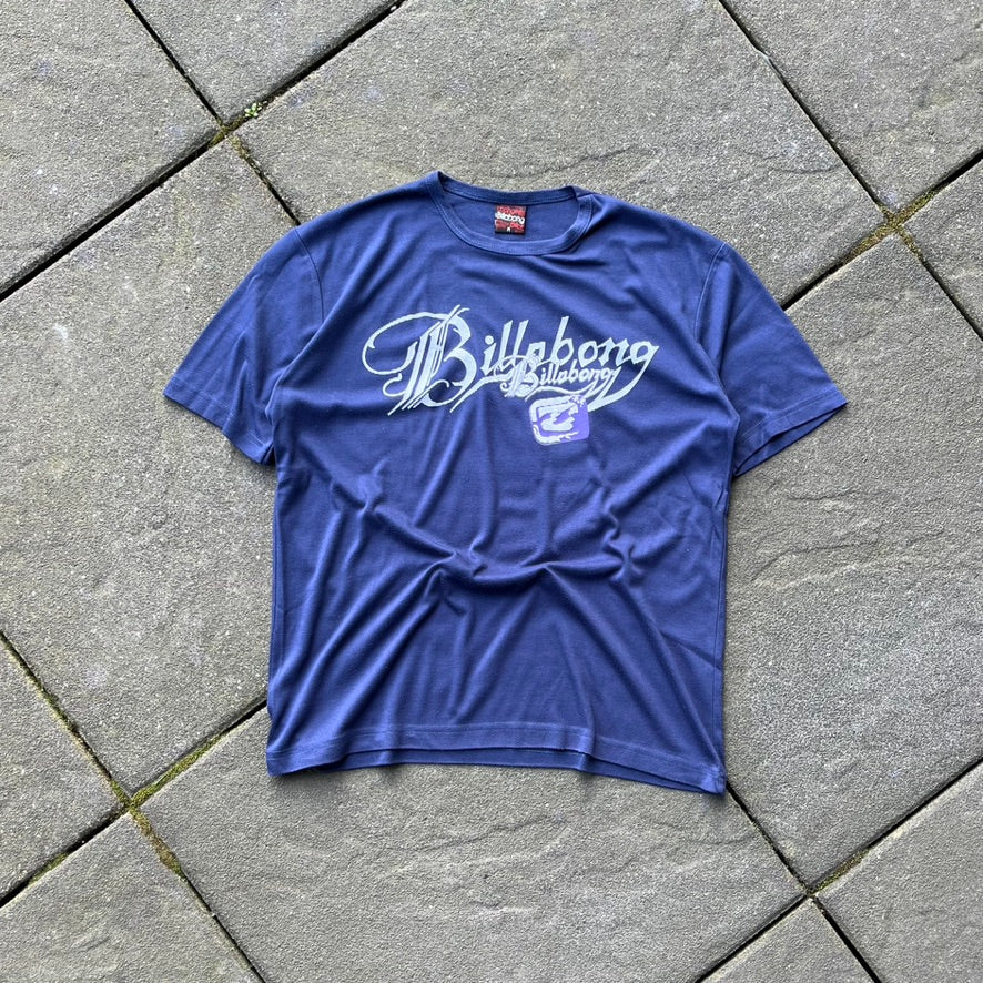 Vintage Y2K Blue Billabong Tee - M