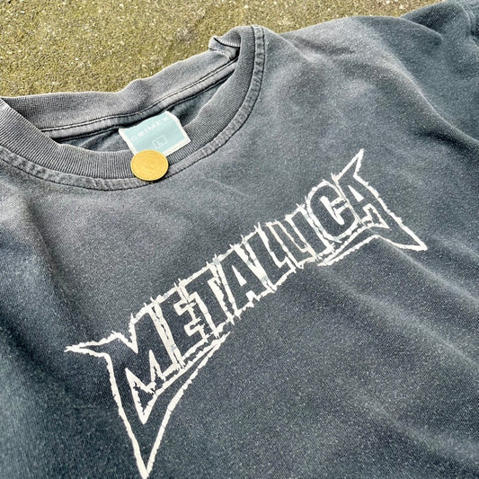 Vintage 2003 Grey Faded Metallica Tee - L