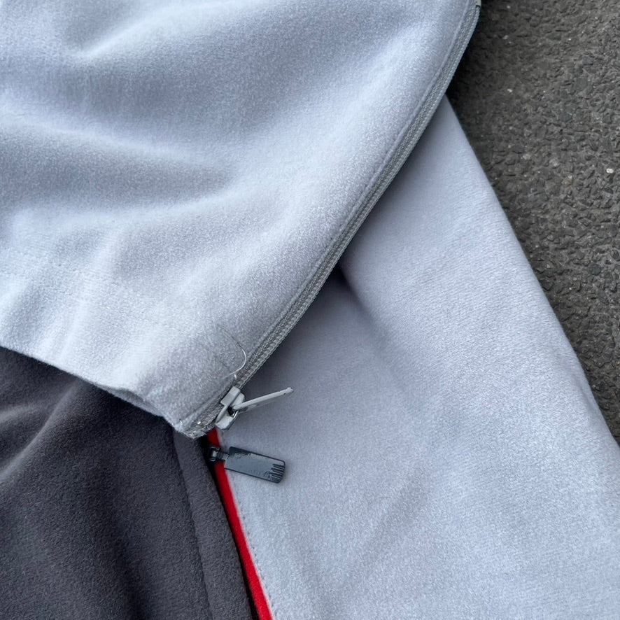 Vintage 2004 Grey Adidas Fleece Track Jacket - L