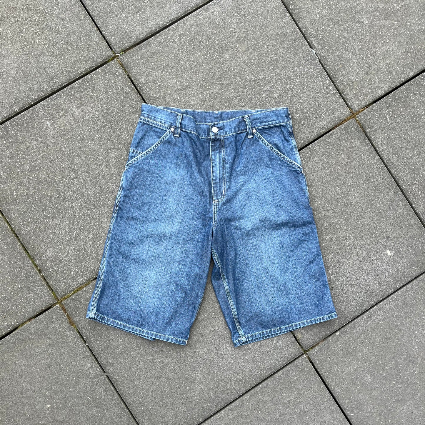 Blue Carhartt Carpenter Jeans Shorts - 32