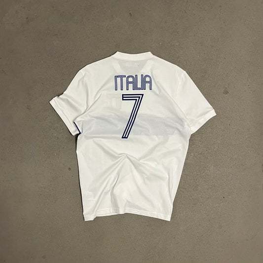 White Adidas Italia Tee - L