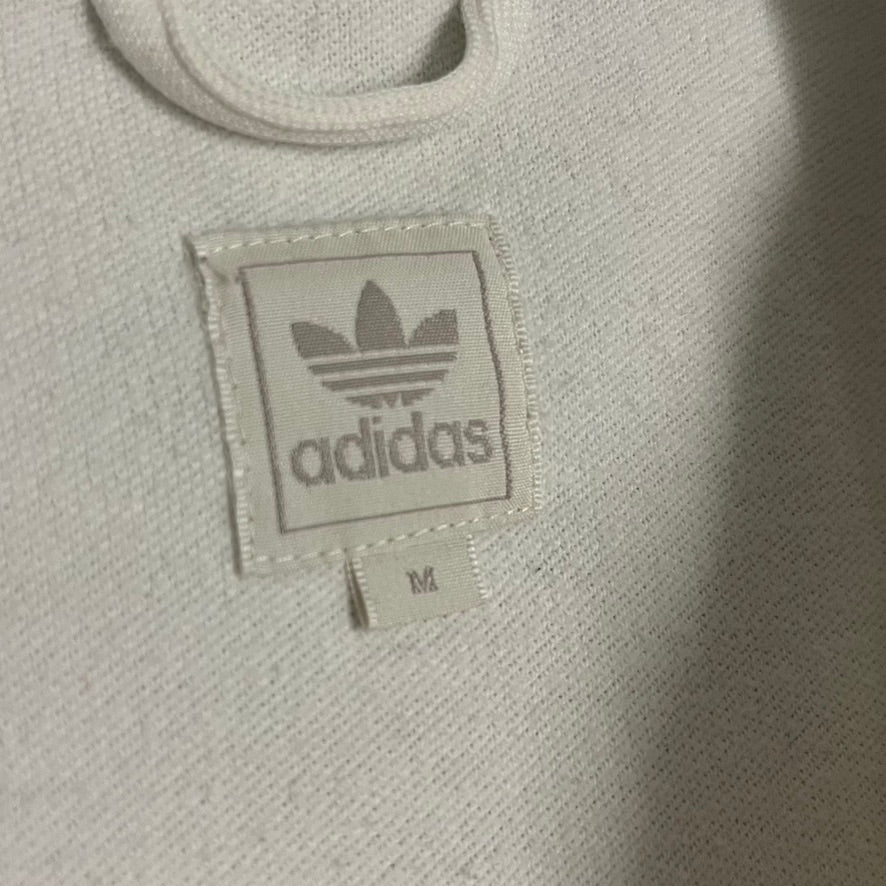 2007 White Blue Adidas Track Jacket - M