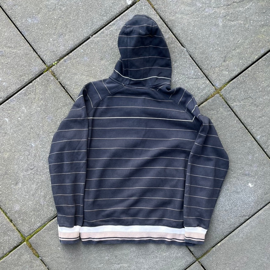 Vintage Black Nike Zip Hoodie - M