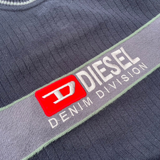 Vintage Black Diesel Knit Sweater - L