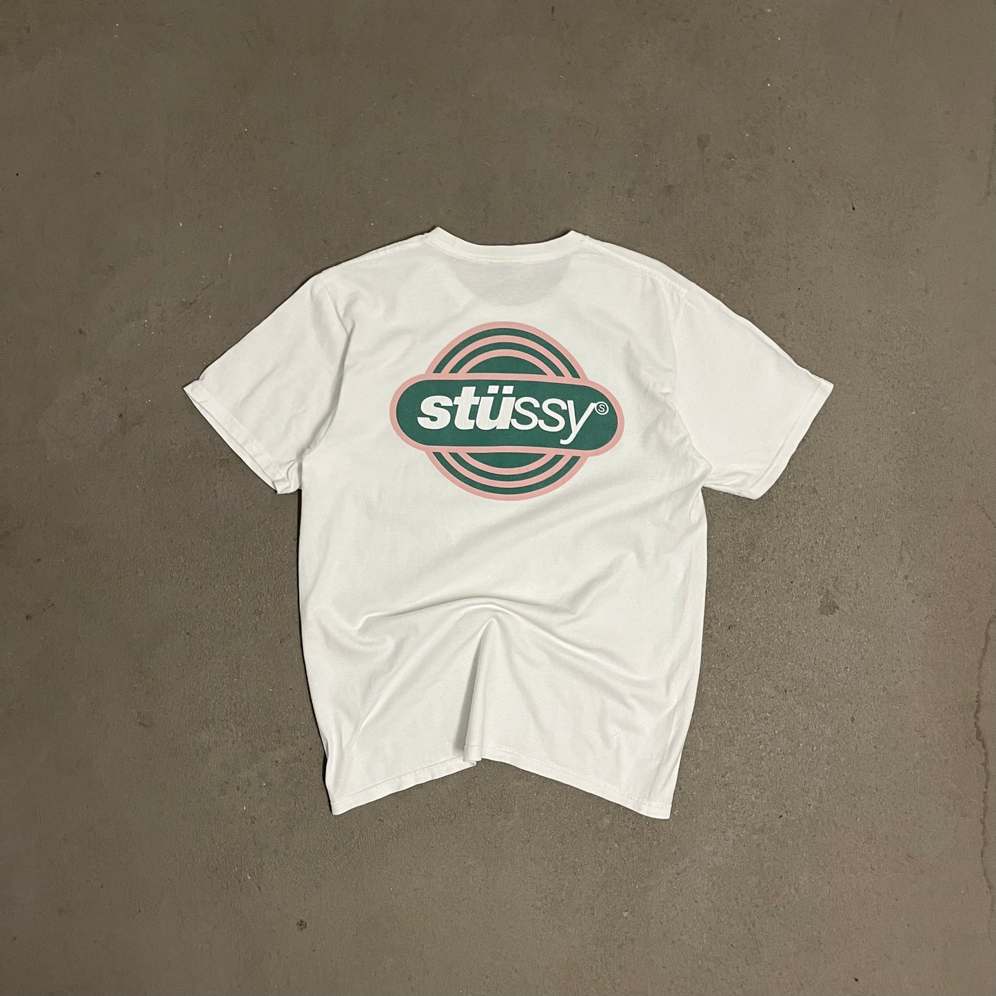 White Stüssy Tee - M