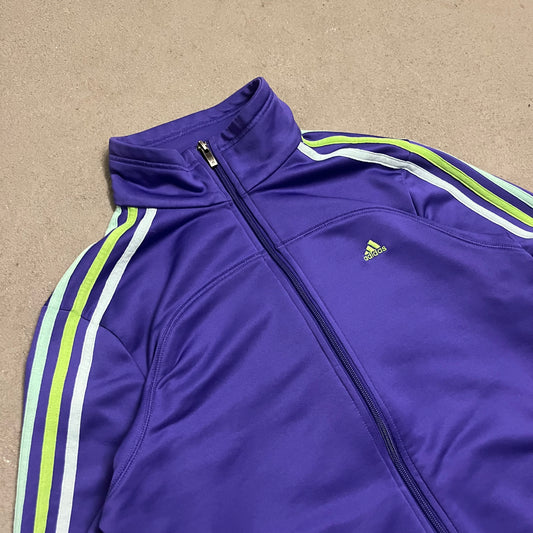 2015 Purple Green Adidas Track Jacket - L (W)