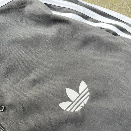 Vintage Black Adidas Track Jacket - L