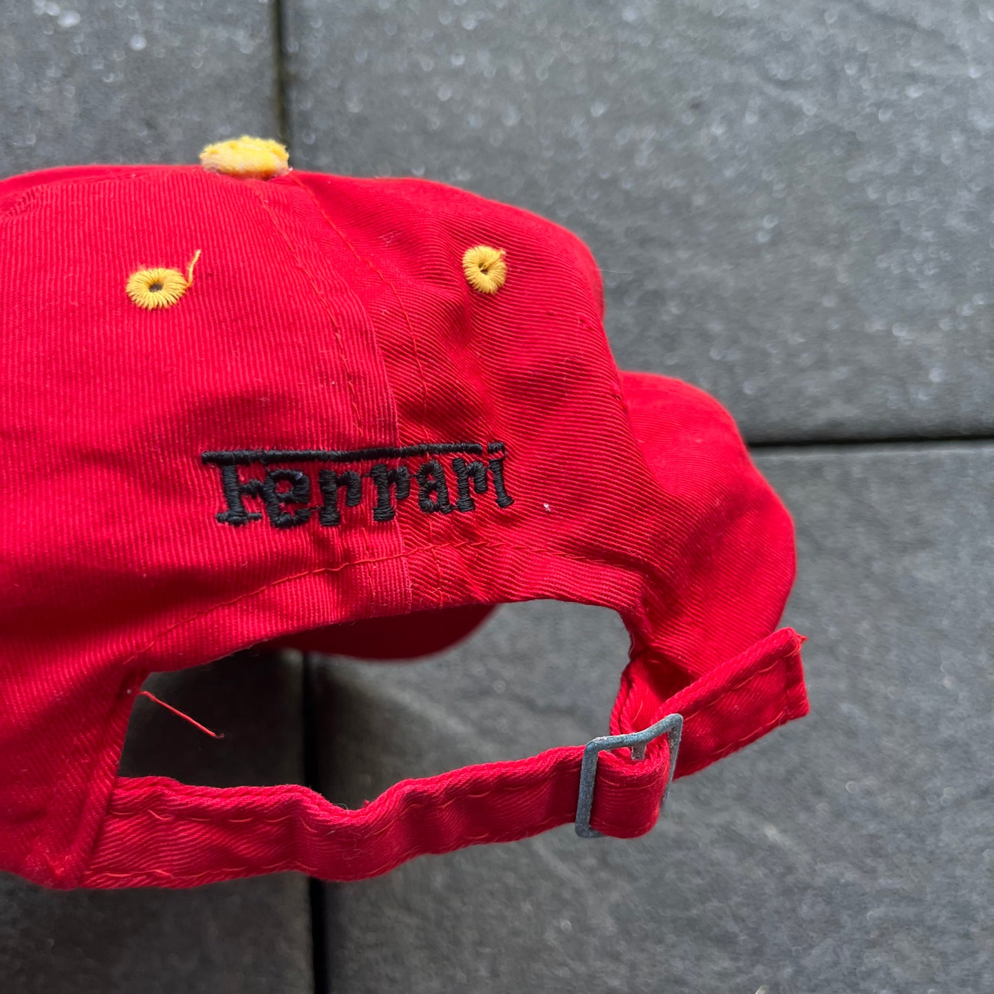 Vintage Red Ferrari Cap