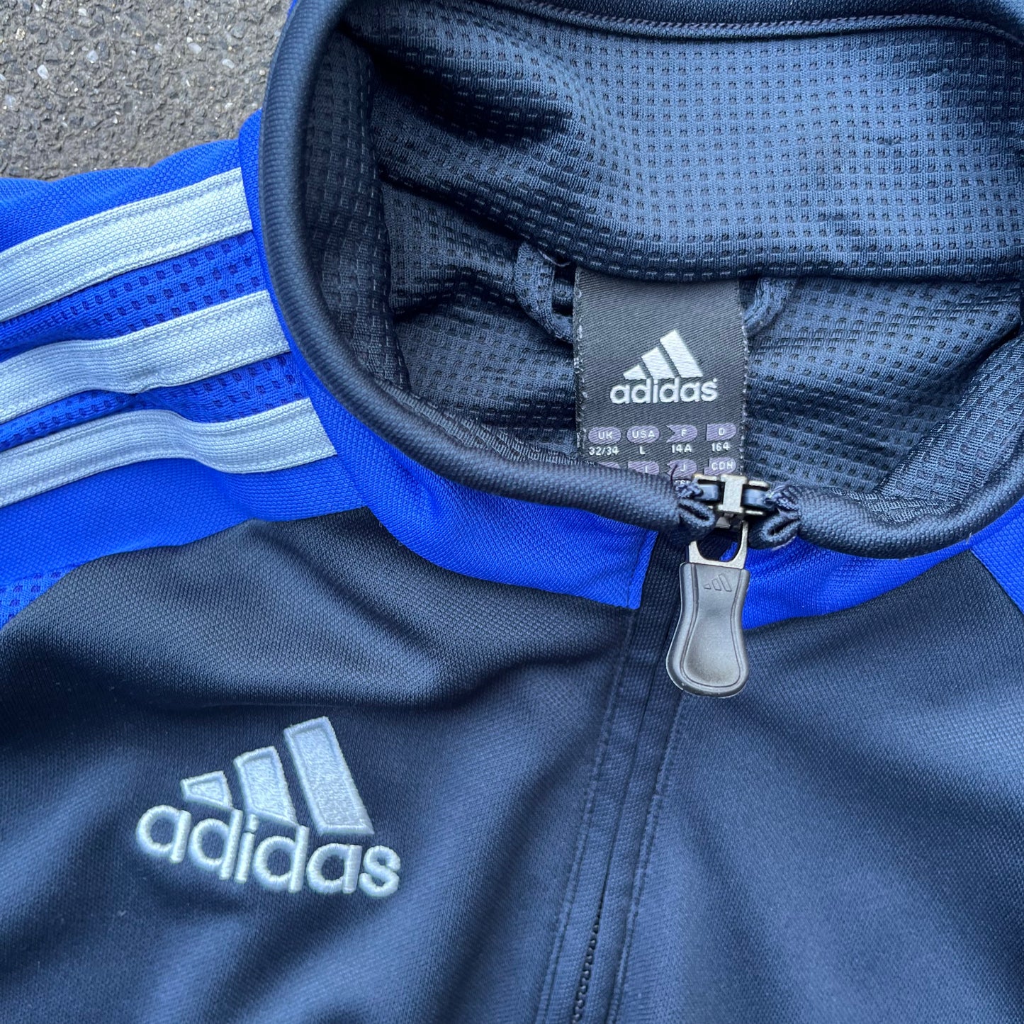 2007 Blue Adidas Track Jacket - M