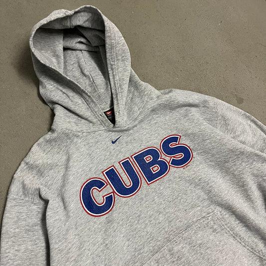 Vintage 2004 Grey Nike Chicago Cubs Hoodie - XL