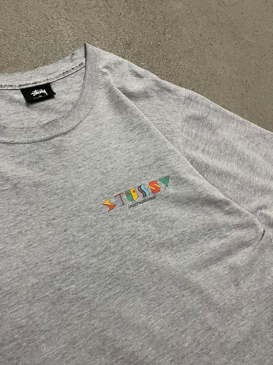 Grey Stüssy International Tee - M