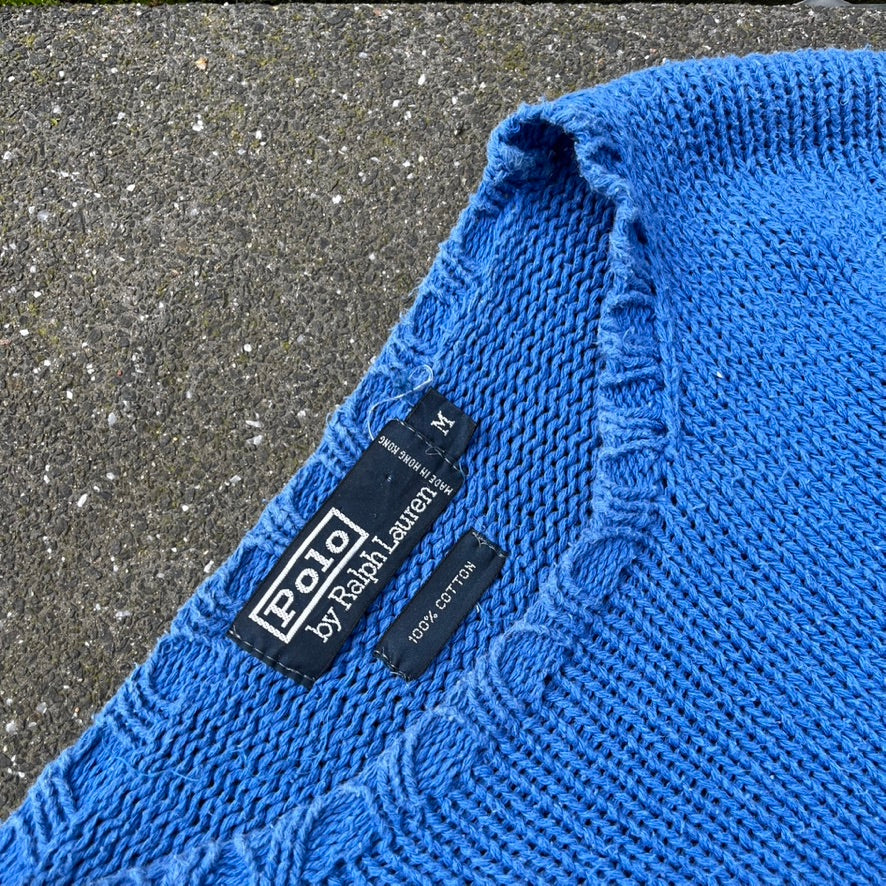 Blue Polo Ralph Lauren Knit Sweater - M