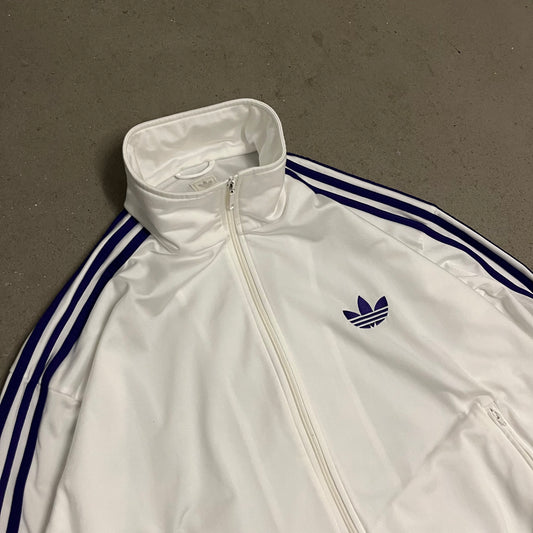 2009 White Purple Adidas Firebird Track Jacket - XL