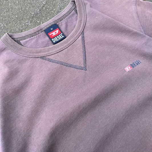 Vintage Brown Faded Diesel Tee - M