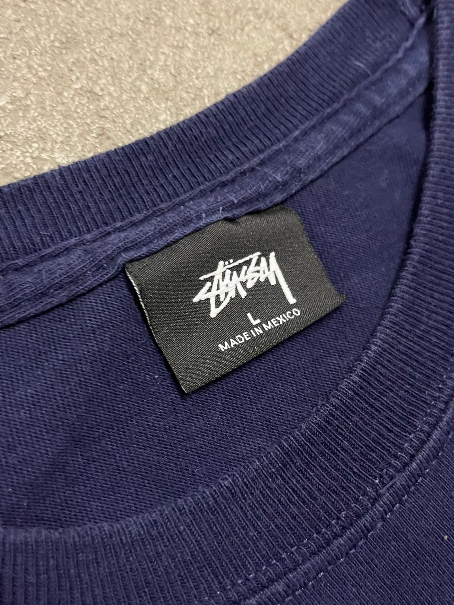 Purple Stüssy World Tee - L