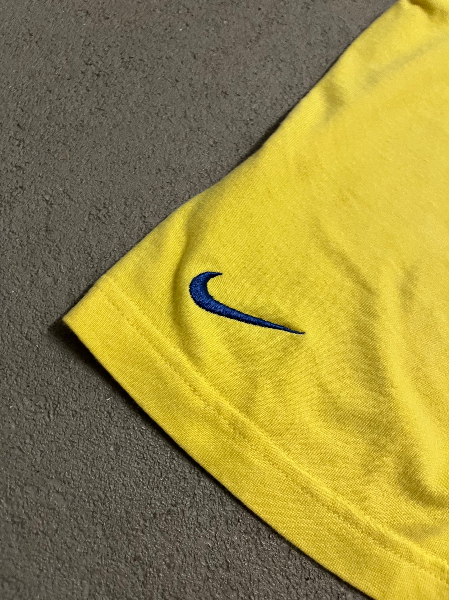 Vintage Y2K Yellow Blue Nike Club America Tee - M