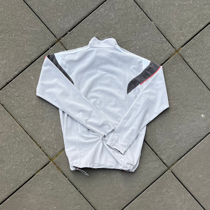 Vintage 2004 Grey Adidas Fleece Track Jacket - L