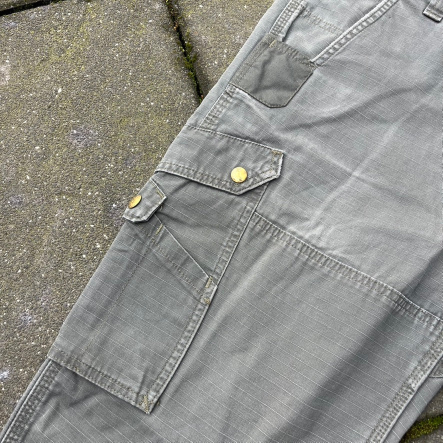 Vintage Green Faded Carhartt Pants - 36x34