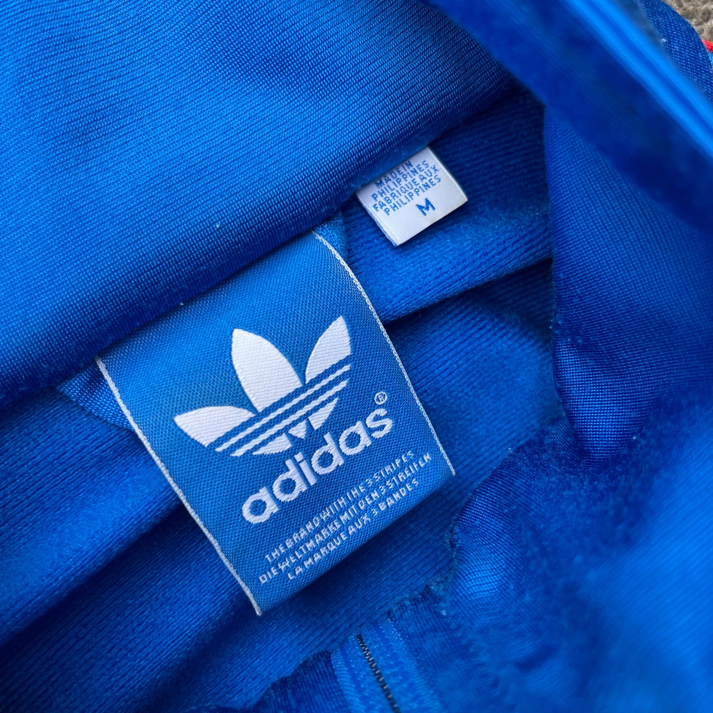 2010 Blue Red Adidas Firebird Track Jacket - M