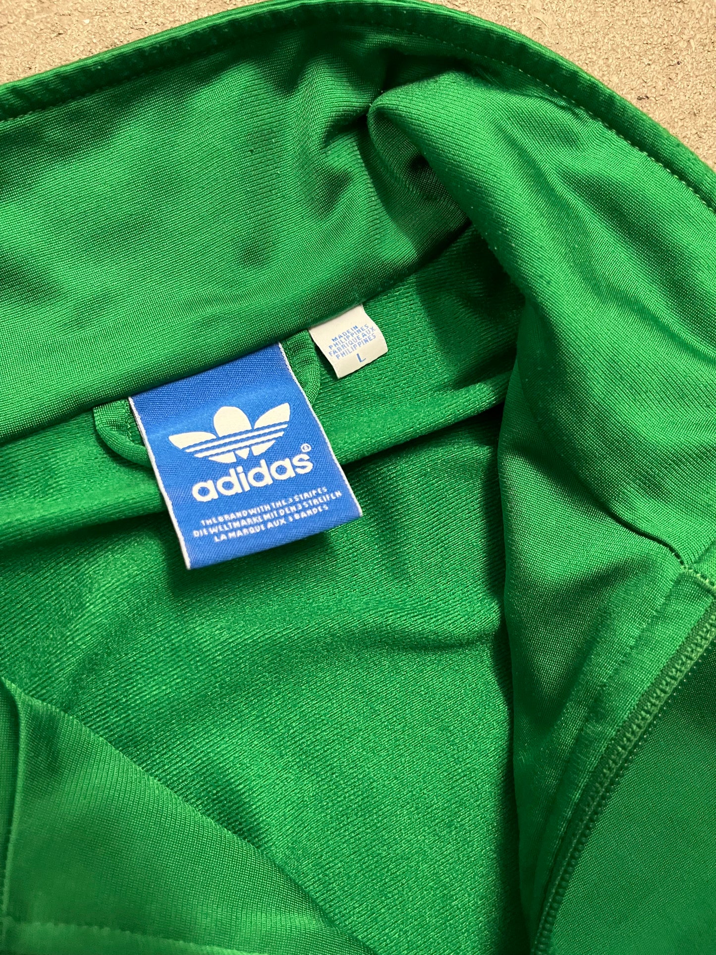 2010 Green Adidas Firebird Track Jacket - L