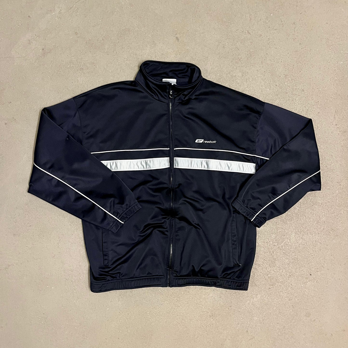 Vintage Black Reebok Track Jacket - L