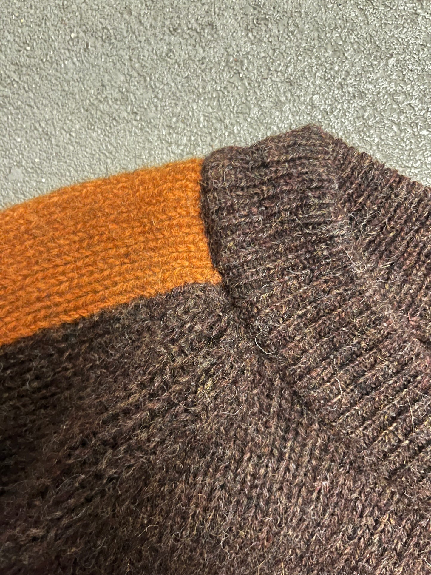 Vintage Y2K Brown O'Neill Shetland Lana Wool Sweater - XL